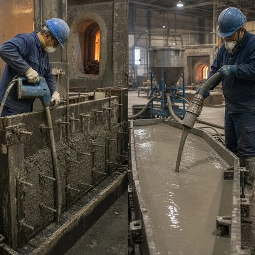 low cement castable vs self flow installation low cement castable vs self flow installation